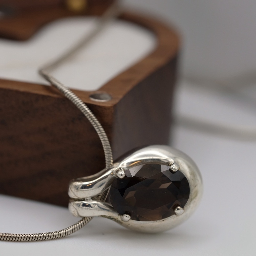 Paolo Romeo Pendant on 12.43 G Sterling Silver Omega Chain GORGEOUS - Picture 11 of 16